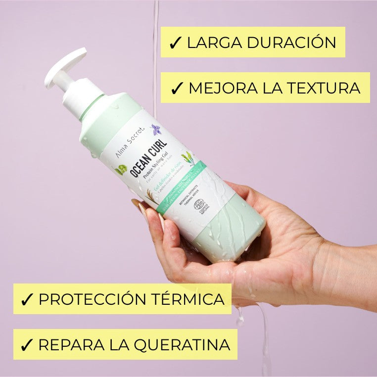 Gel Definidor de Rizos Ocean Curl de Alma Secret